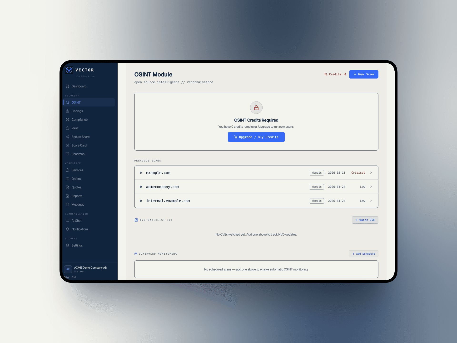 OSINT runs with instant AI summaries